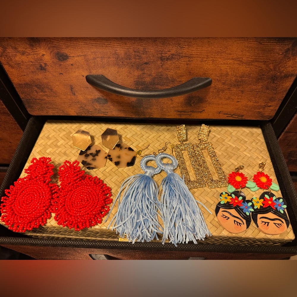 Colorful Statement Earrings Set